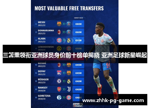 三笘薰领衔亚洲球员身价前十榜单揭晓 亚洲足球新星崛起