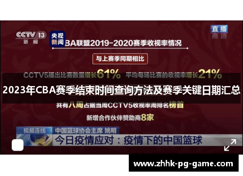 2023年CBA赛季结束时间查询方法及赛季关键日期汇总